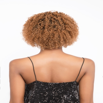 Different Colors Jerry Curl Short Human Hair Wig In Stock