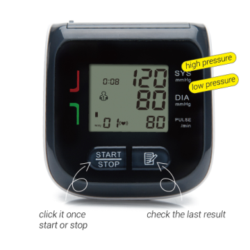 ISO approved wrist digital  blood pressure monitor