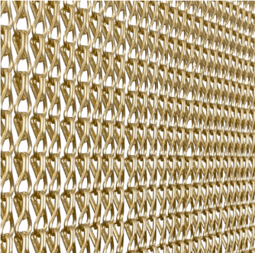 Matte Gold Custom Available Aluminum Chain Beaded Curtain