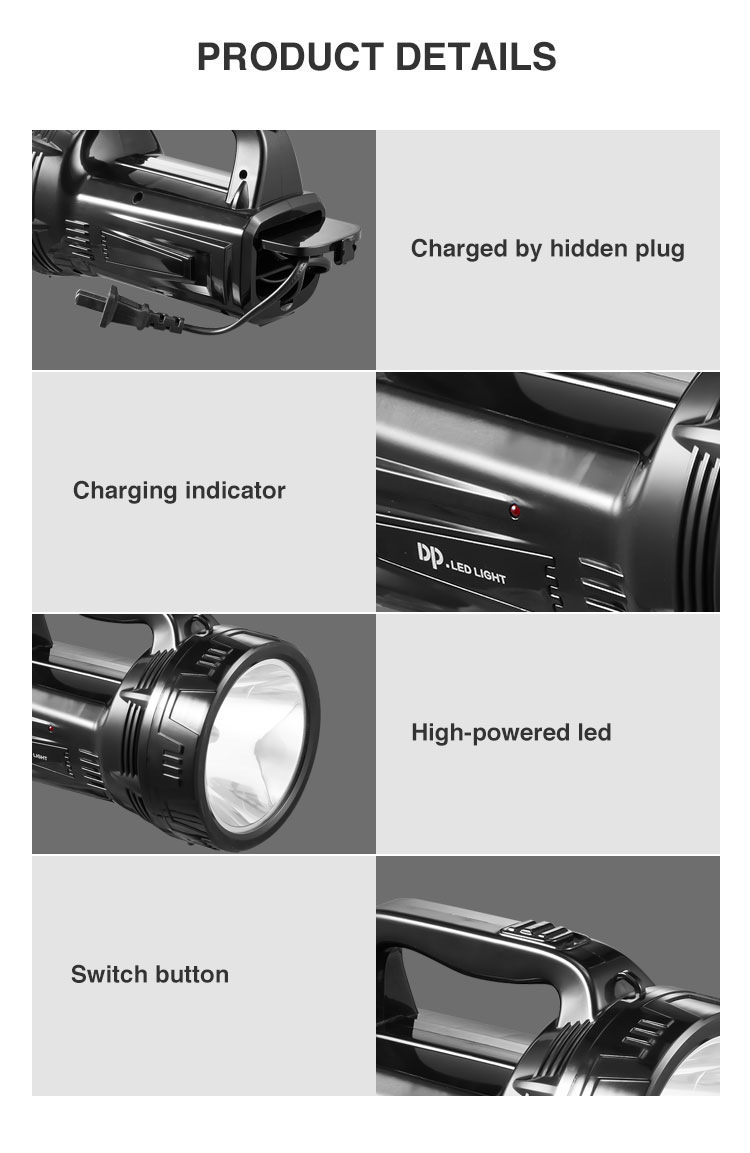LED High-Power Rechargeable Searchlight Built-in Charger-7310-detail-7 LED High-Power Rechargeable Searchlight Built-in Charger-7310-detail-7