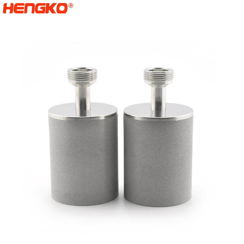 Hengko Gas Sparger Porous Inline Oxygen Air Diffuser Stone Sintered Metal Stainless Steel Water Atomization Treatmen