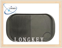 2014 hot selling vegetable oil Cast Iron Duo Griddle Plate