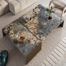 Italian light luxury Sintered stone coffee