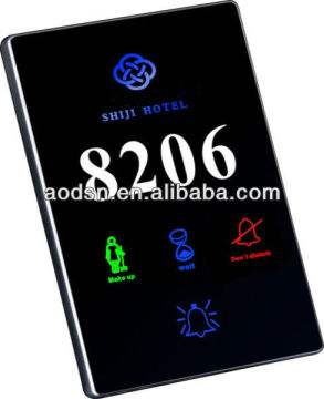 hotel room touch screen doorbell/room bell touch screen