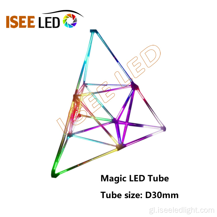 Luz de tubo 3D de varias dirección DMX512