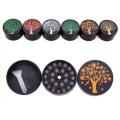 3 camadas Black Zinc Alloy Herb Grinder