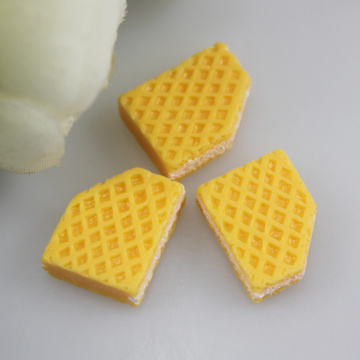 Hot Product Popular Waffle Cookie Bead Cabochons Resin Crafts Mini Charms for Baby Kids Toys Slime Making Accessories