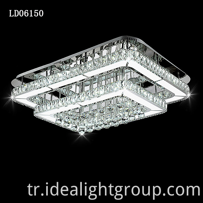 Cin Renk Avize Tavan Isik Kapali Kristal Led Isik Ureticiler