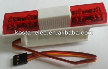 Police Car LED Lighting System Squared Style Red