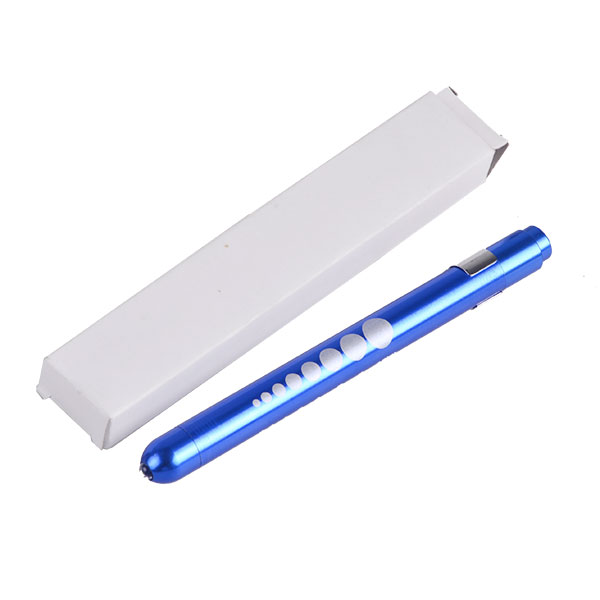 Aluminum Alloy Nurse Penlight with Pupil Gauge LED Medical Pen Lights for Nursing Doctors