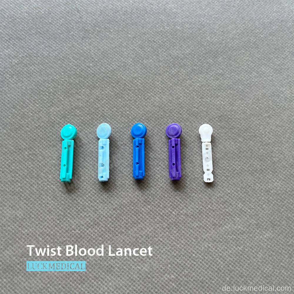 Lancet Blood Collection Disposable -Verwendung