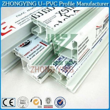 Colorized interior upvc sliding window track system