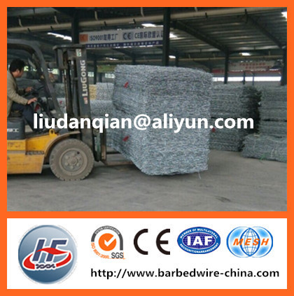 1mx0.5mx0.5m heavy duty galvanized welded gabion box for garden furniture (manufacture)