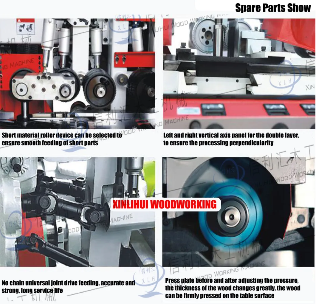 Automatic High Speed 4 Side Planer Moulder for Wood Processing Used for Finger Jointer Board