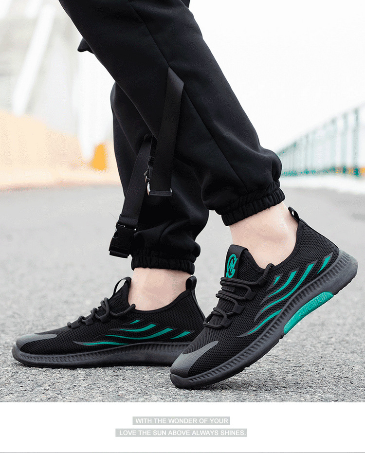 Men Summer Wholesale Shoes 2021 New Leisure Shoes Fly Woven Mesh  Men Fashion Running Shoes