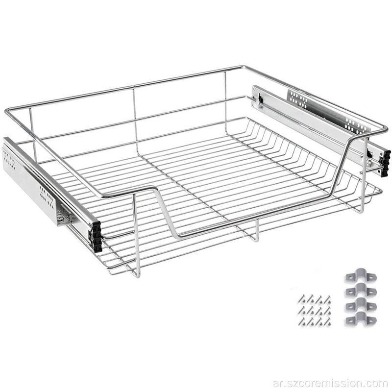 درج سهل الإغلاق يسحب للخارج سلة تلسكوبية مدمجة