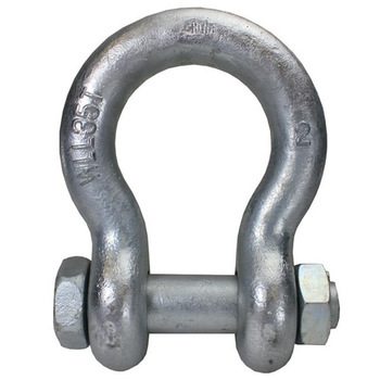 Bolt and nut adjustable anchor shackles