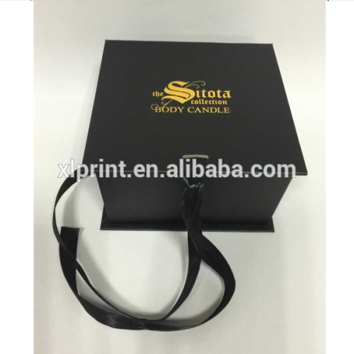 Custom made gift box with satin tie for cup high quality gift box for clothing