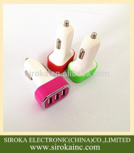 Mobile phone use USB in-car charger, universal USB car charger adapter for Table PC smartphone