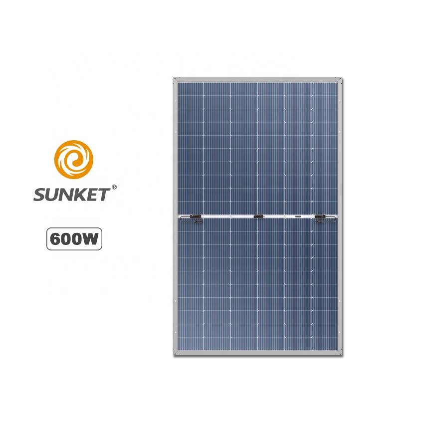 Painel solar de 210 mm 600 W comparado ao Longi