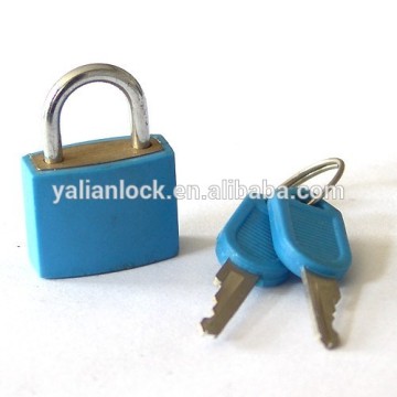 Plastic Cover Colorful Brass Cylinder Rubber Cover Padlock