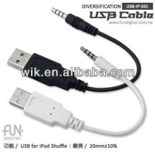 wik high quality usb to 3.5mm stereo headphone jack cable
