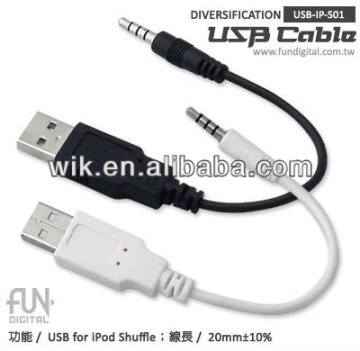 wik high quality usb to 3.5mm stereo headphone jack cable