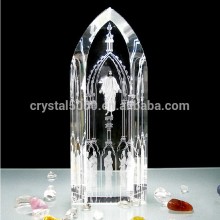 Christianity holy crystal insider carving crystal souvenir