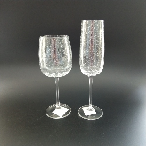 Clear bubble inside drinking glass set with factory price