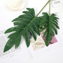 60cm Tall Artificial Spring Rain Leaves Plastic Greenery Tropical Plant Decorations