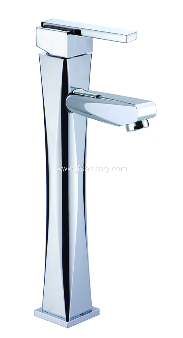 Brass Vanity Vessel Sink Faucet Set High