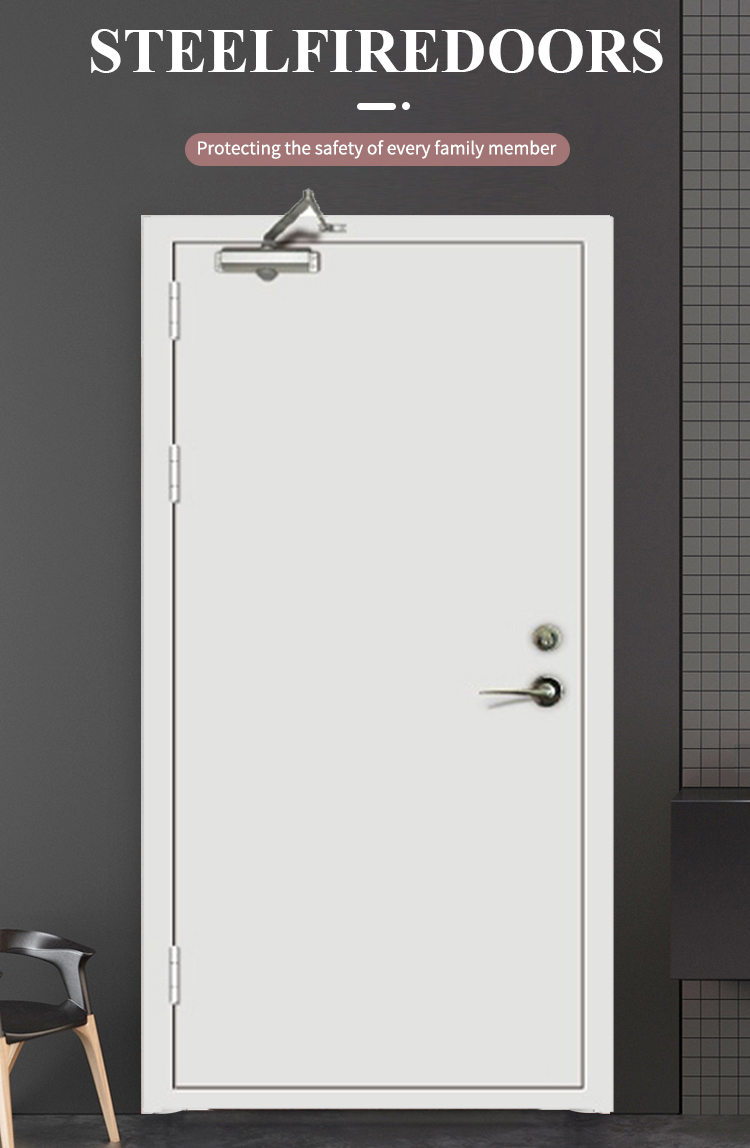 Commercial Building Indoor Galvanized Hollow Metal Fire Rated Door ...