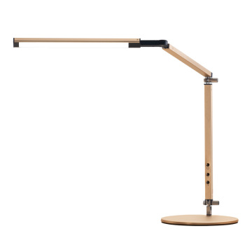 LEDER gele decoratieve bureaulamp