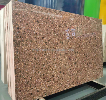High Quality Brown Artificial Terrazzo Stone for Kitchen Countertops