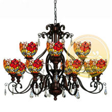 cheap chandelier tiffany light for festival ,tiffany chandelier light ,high quality chandelier tiffany light for hotel