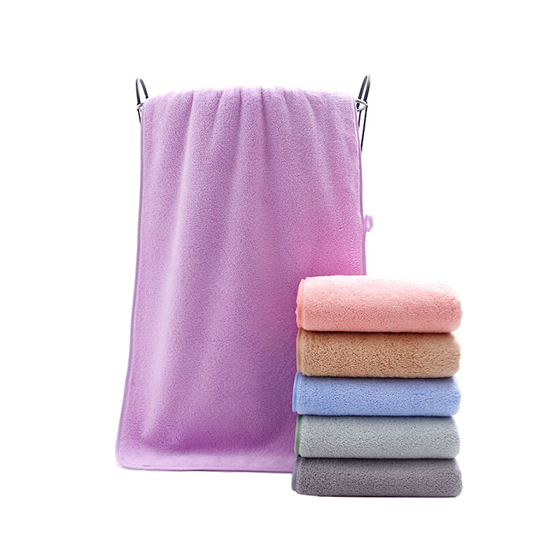 Absorbent Bath Towel Soft Beach Towel Quick-dry Washcloth for Home Hotel
