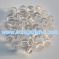 4-37MM Acrylic Clear Round Spacer Pony Beads