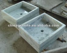 green marble wash basins