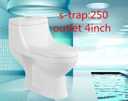 ceramic toilet big hole toilet 4inch one piece toilet