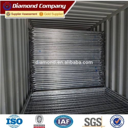 2100x2400mm galvanized temporary fence for australia market