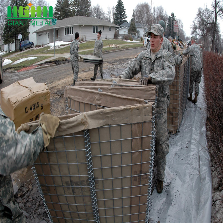 7x5x5 border blast hesco barrier for military protection