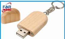 Wooden Clip Out USB With Box Packing With High Quality USB Chips