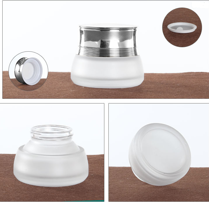 Frosted glass bottles for cosmetic oil 