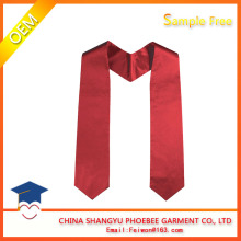 Red Satin Plain Graduation stoles