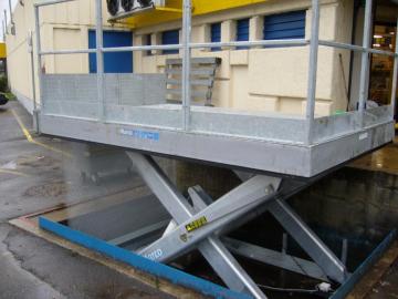 Garage car lift table