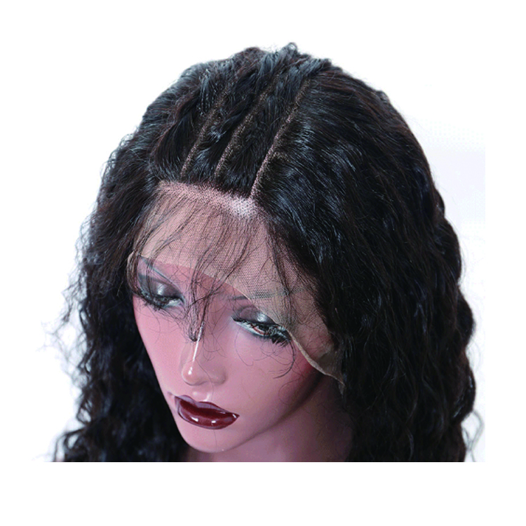 Wholesale virgin indian deep wave human hair cheap nature color 360 lace frontal closure with bundles