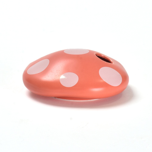 Keramik 3D Red Mushroom kaffemugg med lock