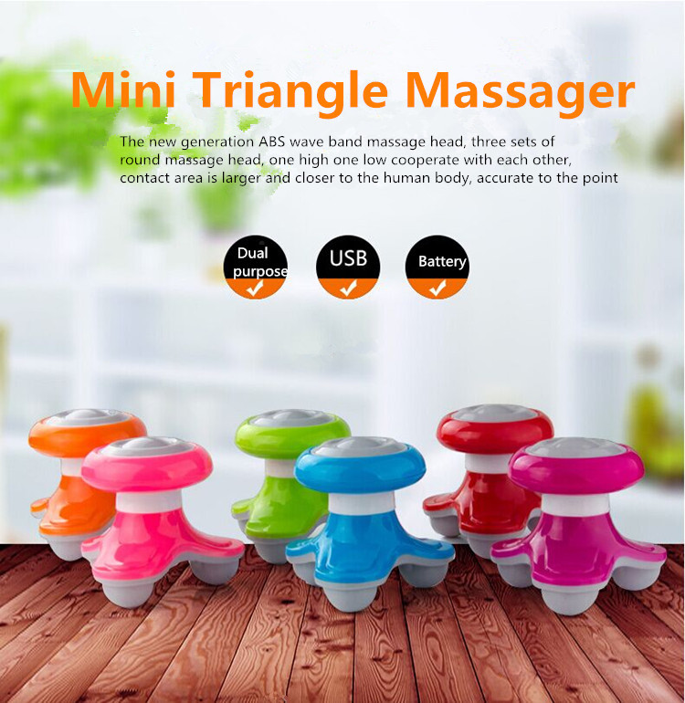 Hot selling mini triangle massager for relief body pain