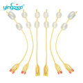 Silicone Dilapisi 3-Way Double Balloon Latex Foley Catheter