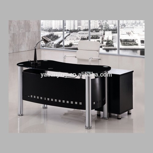 Cheap black cruved manager office table design